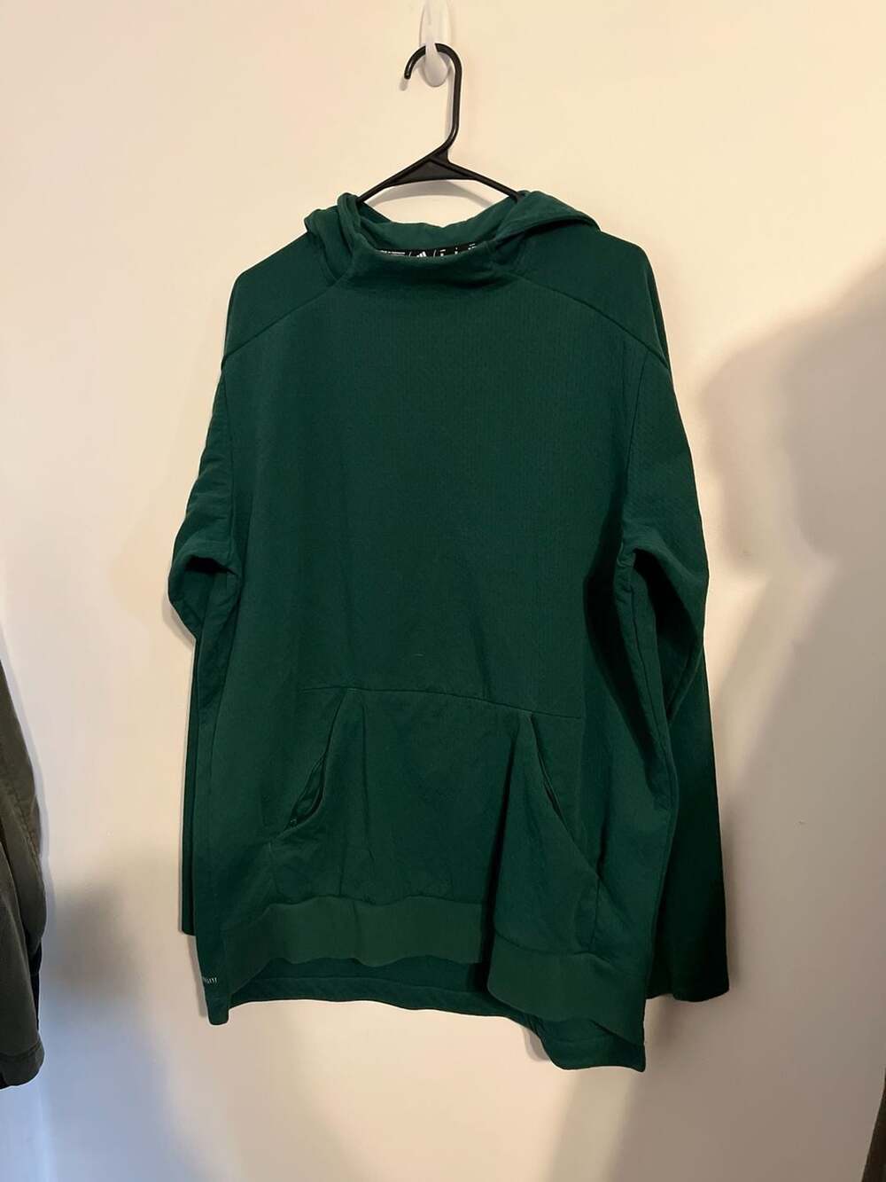 Adidas Men's XL Climalite Performance Textured Mesh Hoodie Forest Green NWOT
